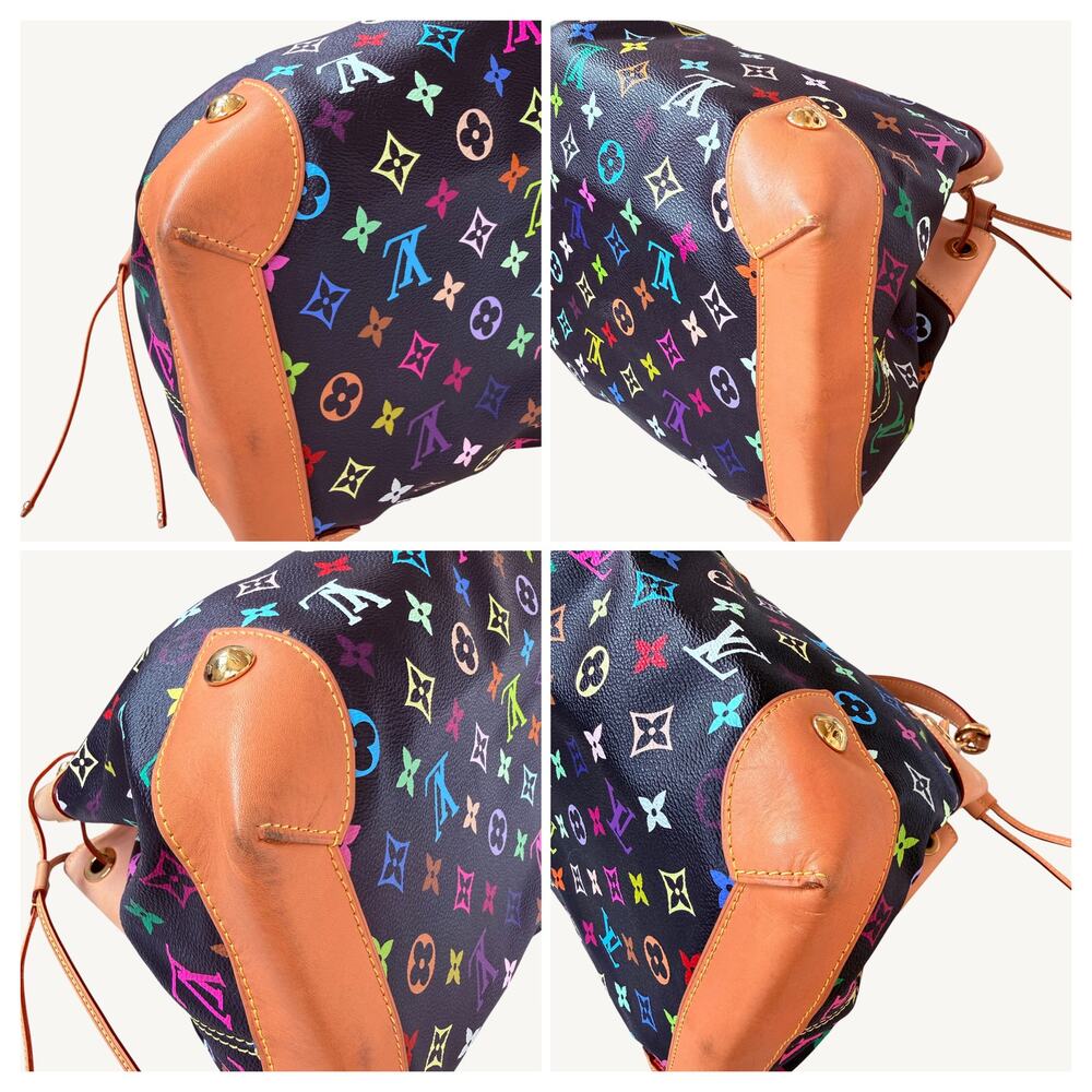 Louis Vuitton x Takashi Murakami Multicolore Ursula GM Noir Bag 2008 Rare - Picture 16 of 16